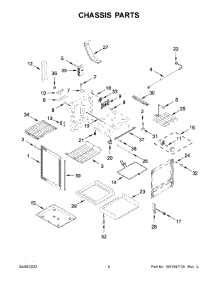 04 - Chassis Parts parts for Whirlpool Range YKFEG500ESS7 from AppliancePartsPros.com