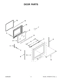 05 - Door Parts parts for Whirlpool Range YKFEG500ESS7 from AppliancePartsPros.com