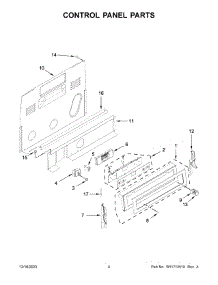 Control Panel Parts parts for Whirlpool Range YKFEG500ESS8 from AppliancePartsPros.com