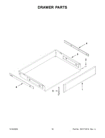 Drawer Parts parts for Whirlpool Range YKFEG500ESS8 from AppliancePartsPros.com