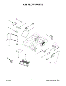 05 - Air Flow Parts parts for Whirlpool Microwave YKMHS120ES8 from AppliancePartsPros.com