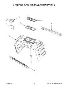 07 - Cabinet And Installation Parts parts for Whirlpool Microwave YKMHS120ES8 from AppliancePartsPros.com