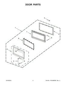 03 - Door Parts parts for Whirlpool Microwave YKMHS120ES8 from AppliancePartsPros.com