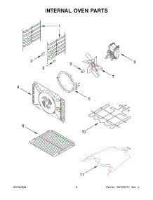 Internal Oven Parts parts for Whirlpool Wall Oven YKOSC504PPS00 from AppliancePartsPros.com