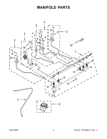 04 - Manifold Parts parts for Whirlpool Range YKSDB900ESS4 from AppliancePartsPros.com