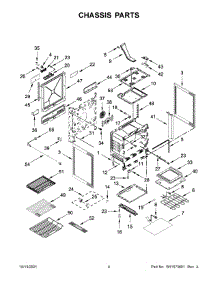 03 - Chassis Parts parts for Whirlpool Range YKSDB900ESS5 from AppliancePartsPros.com