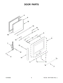 Door Parts parts for Whirlpool Range YKSDB900ESS9 from AppliancePartsPros.com