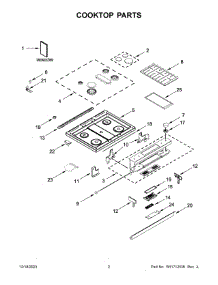 Cooktop Parts parts for Whirlpool Range YKSDB900ESS9 from AppliancePartsPros.com