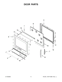 Door Parts parts for Whirlpool Range YKSEB900ESS7 from AppliancePartsPros.com