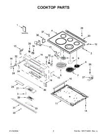 Cooktop Parts parts for Whirlpool Range YKSEB900ESS7 from AppliancePartsPros.com