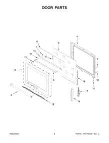 Door Parts parts for Whirlpool Range YKSEB900EWH7 from AppliancePartsPros.com