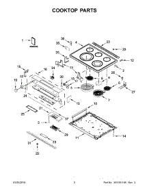 02 - Cooktop Parts parts for Whirlpool Range YKSEG700EBS3 from AppliancePartsPros.com
