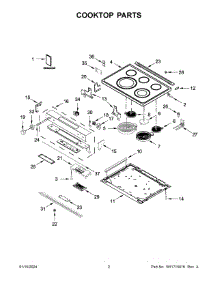 Cooktop Parts parts for Whirlpool Range YKSEG700EBS7 from AppliancePartsPros.com