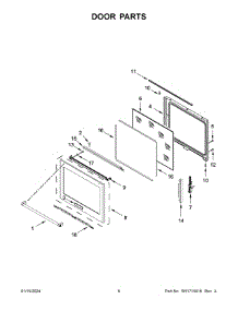 Door Parts parts for Whirlpool Range YKSEG700EBS7 from AppliancePartsPros.com