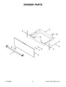 Drawer Parts parts for Whirlpool Range YKSEG700EBS7 from AppliancePartsPros.com