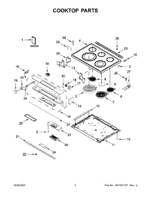 02 - Cooktop Parts parts for Whirlpool Range YKSEG700ESS4 from AppliancePartsPros.com