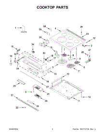 02 - Cooktop Parts parts for Whirlpool Range YKSEG700ESS7 from AppliancePartsPros.com