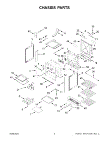 03 - Chassis Parts parts for Whirlpool Range YKSEG700ESS7 from AppliancePartsPros.com
