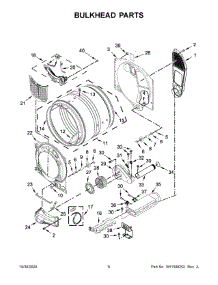 04 - Bulkhead Parts parts for Whirlpool Dryer YMED5630HW2 from AppliancePartsPros.com