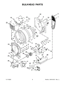 04 - Bulkhead Parts parts for Whirlpool Dryer YMED6630HW2 from AppliancePartsPros.com