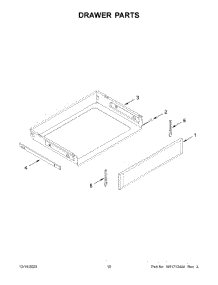 Drawer Parts parts for Whirlpool Range YMER8800FW7 from AppliancePartsPros.com