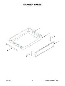 06 - Drawer Parts parts for Whirlpool Range YMER8800FZ6 from AppliancePartsPros.com