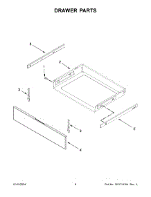 Drawer Parts parts for Whirlpool Range YMES8800PZ1 from AppliancePartsPros.com