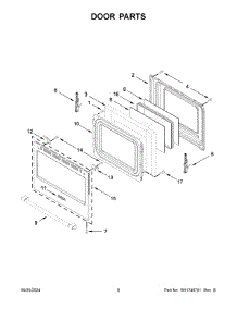 05 - Door Parts parts for Whirlpool Range YMFES6030RB0 from AppliancePartsPros.com