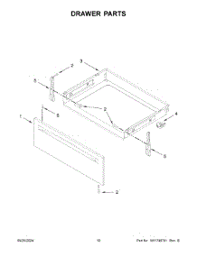 06 - Drawer Parts parts for Whirlpool Range YMFES6030RB0 from AppliancePartsPros.com