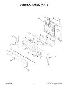 03 - Control Panel Parts parts for Whirlpool Range YMFES6030RB0 from AppliancePartsPros.com