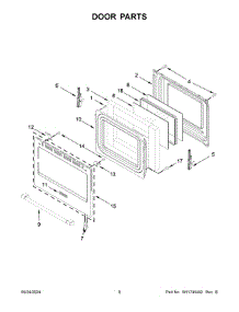 05 - Door Parts parts for Whirlpool Range YMFES6030RZ0 from AppliancePartsPros.com