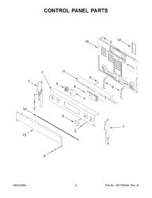 03 - Control Panel Parts parts for Whirlpool Range YMFES6030RZ0 from AppliancePartsPros.com