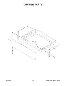 06 - Drawer Parts parts for Whirlpool Range YMFES6030RZ0 from AppliancePartsPros.com