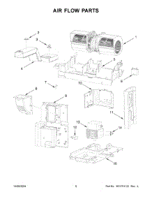 05 - Air Flow Parts parts for Whirlpool Microwave YMMMF8030PZ00 from AppliancePartsPros.com