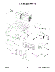 05 - Air Flow Parts parts for Whirlpool YMMMS4230PZ00 from AppliancePartsPros.com