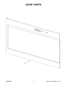 03 - Door Parts parts for Whirlpool YMMMS4230PZ00 from AppliancePartsPros.com