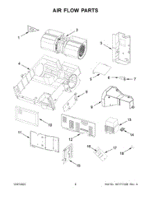 05 - Air Flow Parts parts for Whirlpool Microwave YMMV1175JZ01 from AppliancePartsPros.com