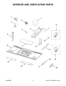 05 - Air Flow Parts parts for Whirlpool Microwave YMMV4207JB0 from AppliancePartsPros.com