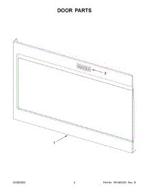 03 - Door Parts parts for Whirlpool Microwave YMMV4207JB0 from AppliancePartsPros.com