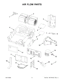 05 - Air Flow Parts parts for Whirlpool Microwave YMMV4207JW01 from AppliancePartsPros.com