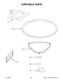 06 - Turntable Parts parts for Whirlpool Microwave YMMV4207JW01 from AppliancePartsPros.com