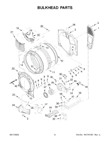 04 - Bulkhead Parts parts for Whirlpool Dryer YWED5720RU0 from AppliancePartsPros.com
