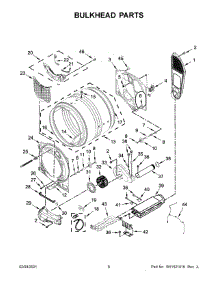 04 - Bulkhead Parts parts for Whirlpool Dryer YWED9620HC2 from AppliancePartsPros.com