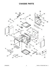 03 - Chassis Parts parts for Whirlpool Range YWEE510S0FS2 from AppliancePartsPros.com
