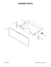 05 - Drawer Parts parts for Whirlpool Range YWEE510S0FS2 from AppliancePartsPros.com