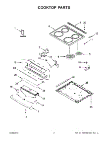 02 - Cooktop Parts parts for Whirlpool Range YWEE510S0FS2 from AppliancePartsPros.com