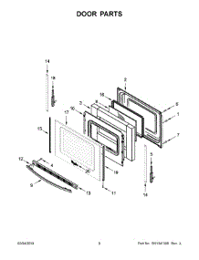 04 - Door Parts parts for Whirlpool Range YWEE510S0FS2 from AppliancePartsPros.com