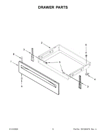 05 - Drawer Parts parts for Whirlpool Range YWEE515S0LB1 from AppliancePartsPros.com