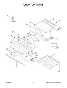 02 - Cooktop Parts parts for Whirlpool Range YWEE515S0LB3 from AppliancePartsPros.com