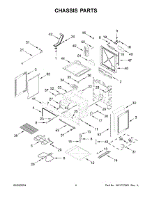 03 - Chassis Parts parts for Whirlpool Range YWEE515S0LS3 from AppliancePartsPros.com